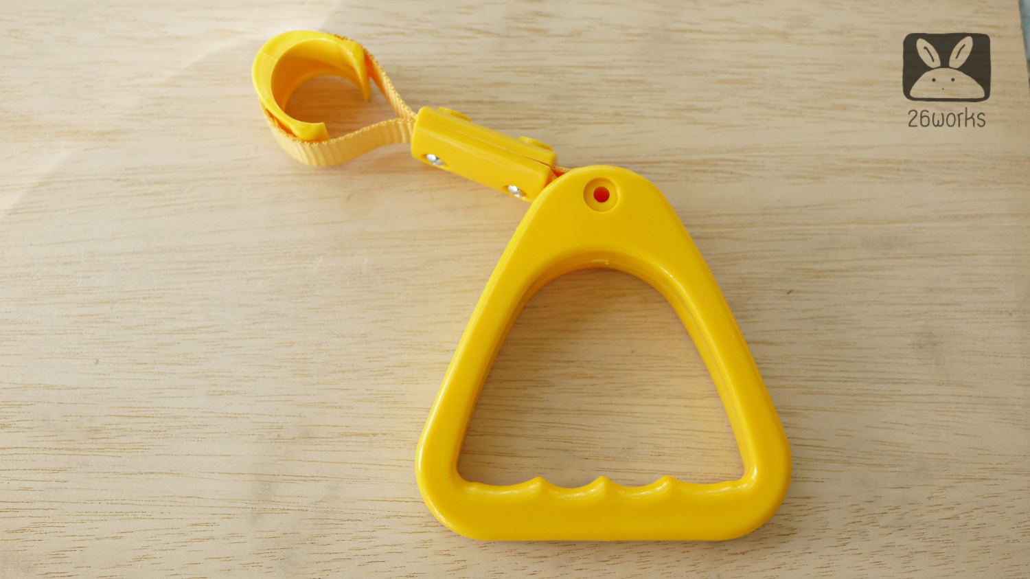 มือโหนรถเมล์ สามเหลี่ยมสีเหลือง ท่อ 30-32 mm