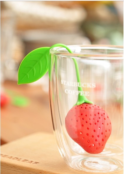 Pre-Order ที่กรองชา ซิลิโคน tea infuser ลายสตอร์เบอรี่