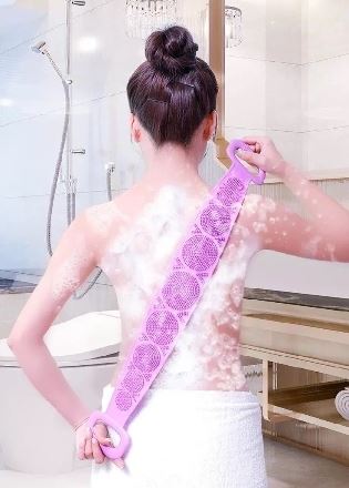 Silica gel bath brush แผ่นซิลิโคนขัดผิวหลังนวดขจัดเชื้อโรค