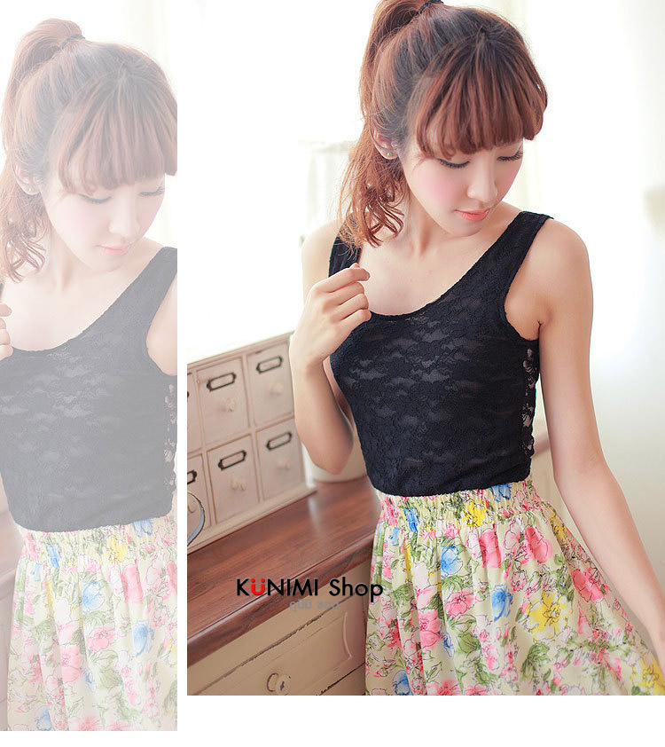  เสื้อกล้ามซับในเต็มตัว ผ้าลายลูกไม้ทั้งตัว ด้านหน้ามีซับอีกชั้น ด้านหลังเป็นผ้าลูกไม้ซีทรู ผ้ายืดใส่สบาย สวย เซ็กซี่มากคะ จะใส่เดี่ยวๆ หรือ จะใส่ชุดกับเสื้อคลุมอีกตัวก็ดูดีคะ ขนาด : FREE SIZE มี 3 สี : ขาว ดำ ครีม