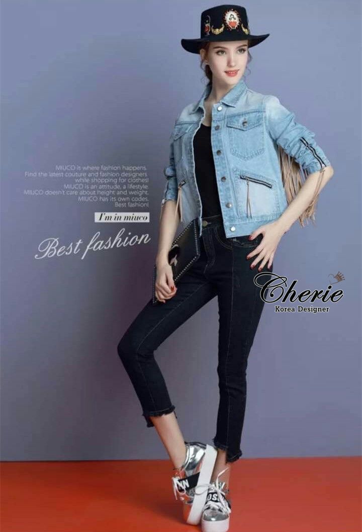 พร้อมส่ง แจ๊กเก็ตยีนส์กับกางเกง