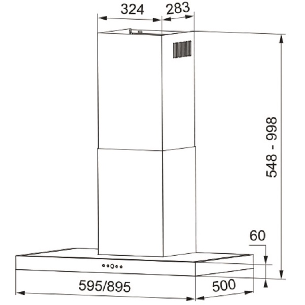 เครื่องดูดควัน FRANKE ราคาพิเศษ รุ่น ARNO 90 XS/BK