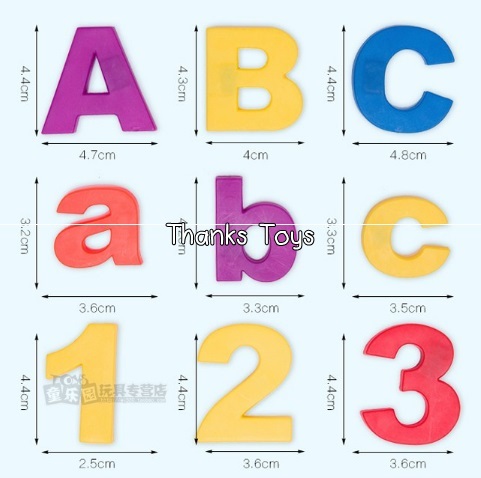 ตัวอักษรแม่เหล็ก Latters & Numbers แบบขวดโหลพลาสติก