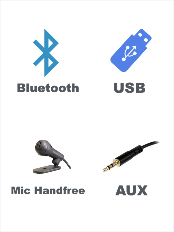 Bluetooth+Mic+Aux+Usb วิทยุติดรถ Accord G7