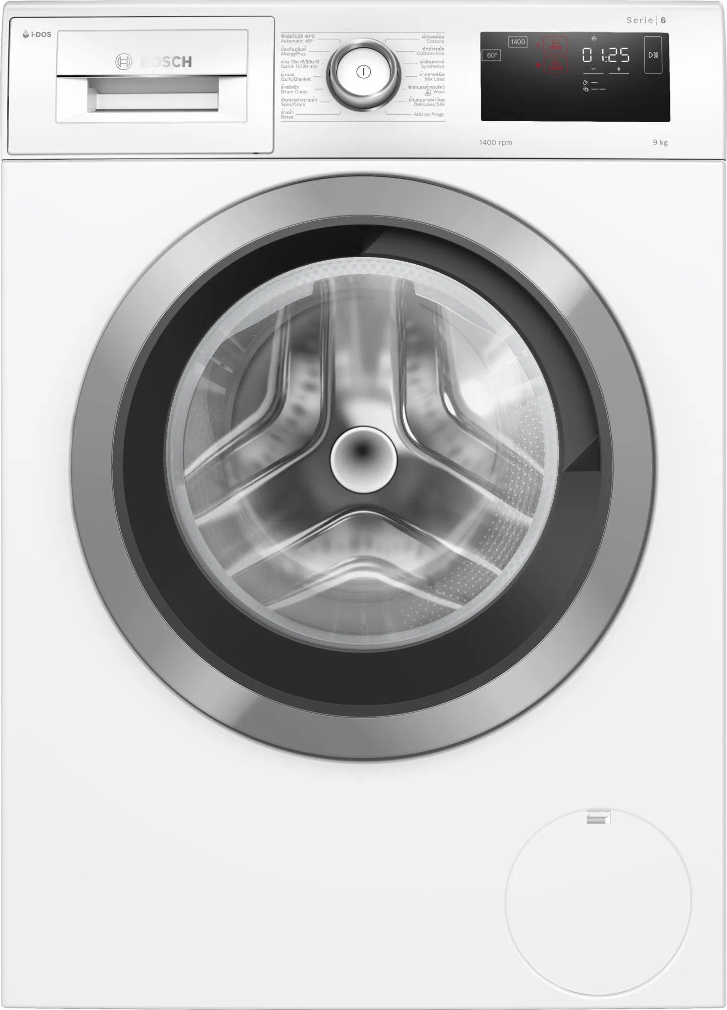 เครื่องซักผ้าฝาหน้า Wi-Fi 9 kg 1400 รอบ BOSCH รุ่น WAU28PH0TH