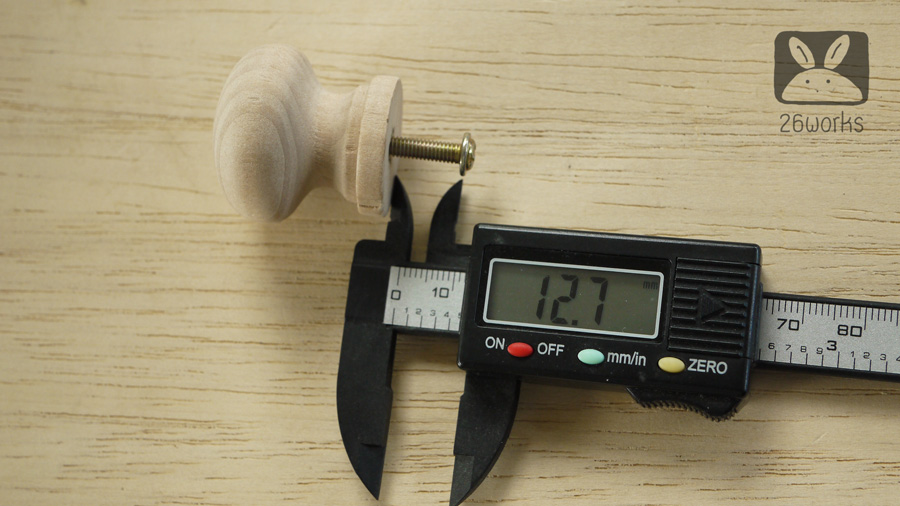 มือจับไม้ หัวกลม