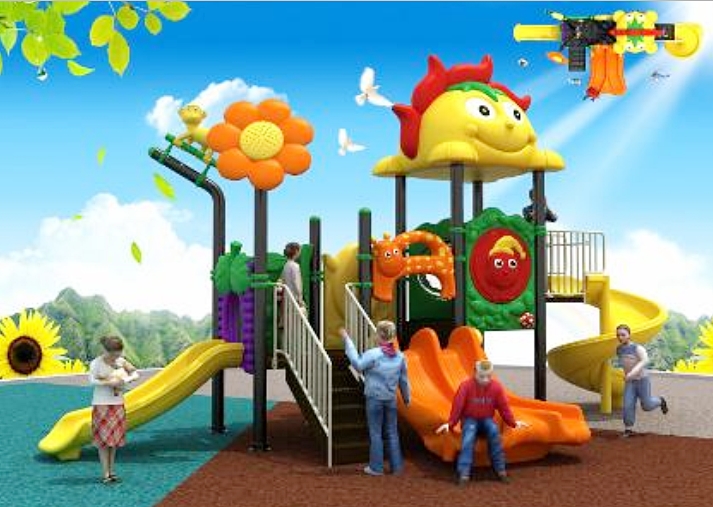 เครื่องเล่นสนาม ชุดปราสาทผลไม้ ขนาด 250*600*350cm.