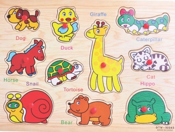 จิ๊กซอว์รูปสัตว์ 10 ชิ้น