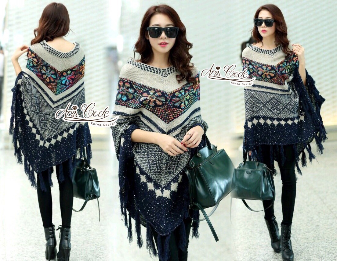 เสื้อเกาหลี พร้อมส่ง เสื้อคลุม คาร์ดิแกน