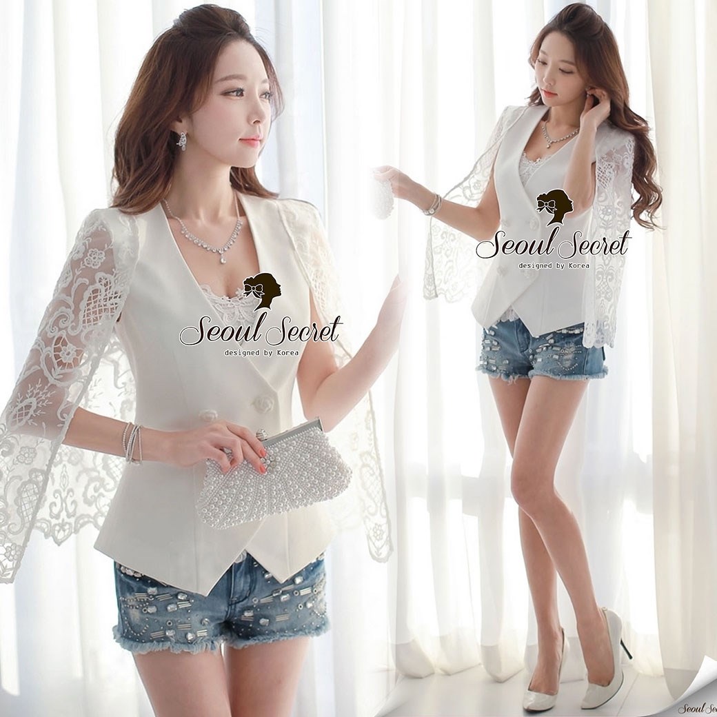 เสื้อผ้าเกาหลี พร้อมส่ง เสื้อคลุม เนื้อผ้า Viscose