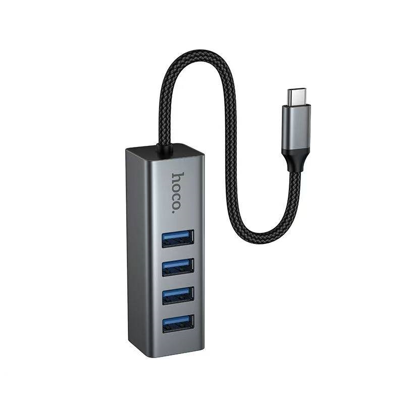 Hoco HB1C 4in1 USB Hub (Type-C to USB-A 3.0 x4) ฮับ USB Type-C ขยายพอร์ตได้ครบในตัวเดียว