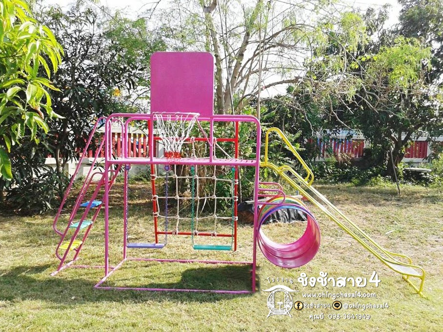 ชุดรวมเชือกถักใหญ่ (ที่นั่งโซ่2อัน+แป้นบาส)