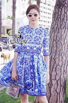 พร้อมส่ง เดรสเกาหลี มินิเดรสแบรนด์หรู
