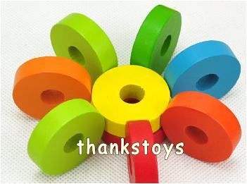 บล็อกไม้เรนโบว์นับเลข