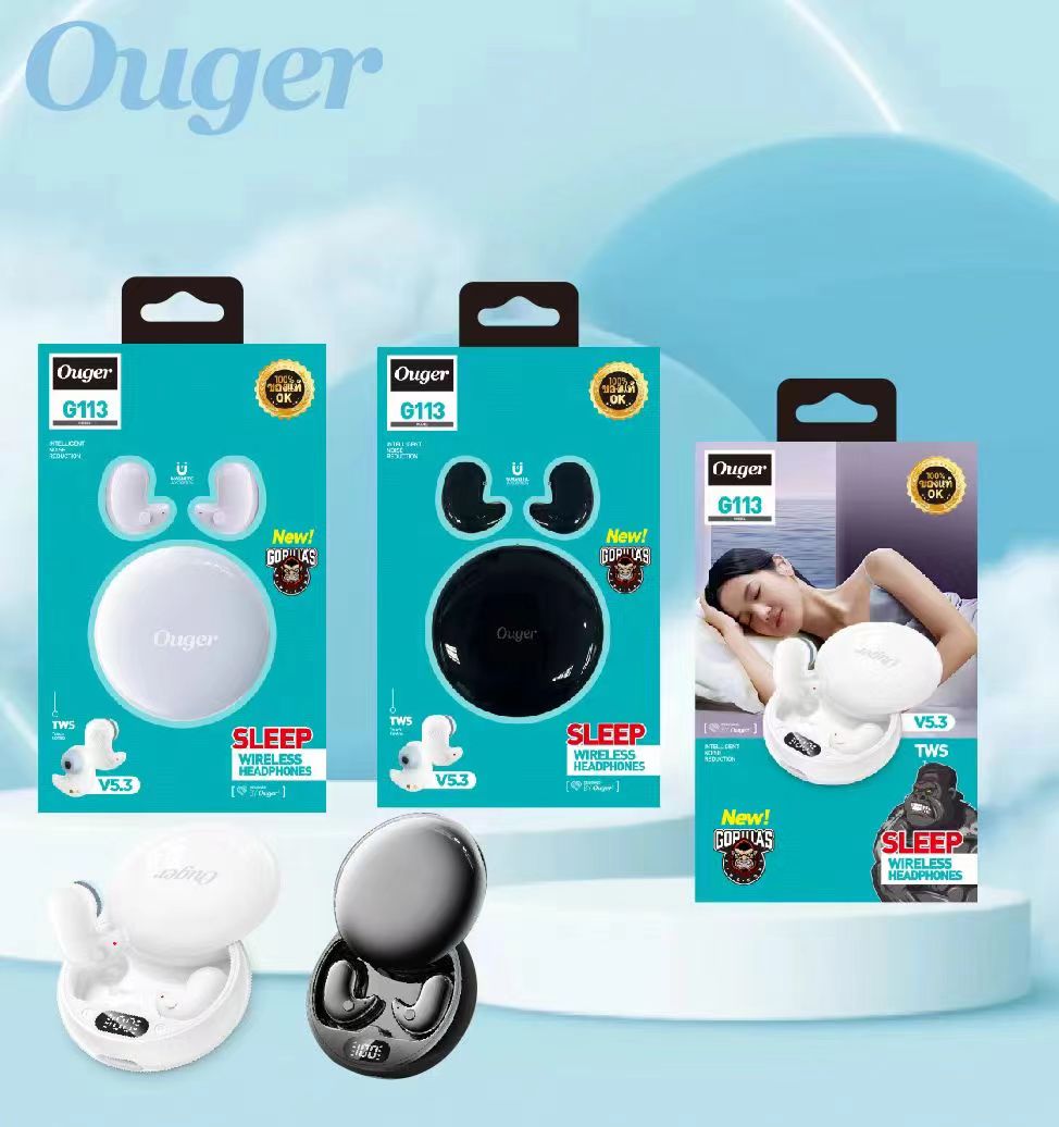 Ouger G113 หูฟังไร้สาย ใส่นอนได้ไม่เจ็บหู เสียงดี ไมค์ชัด ตัดเสียงรบกวน แบตอึด ระบบสัมผัส V5.3