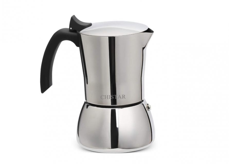 Moka pot Stainless steel หม้อต้มกาแฟสแตนเลส