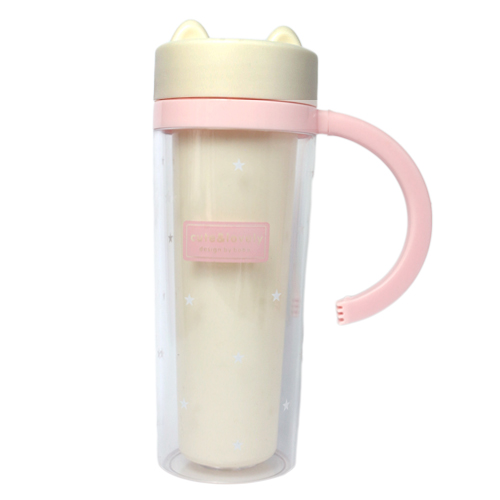 แก้วน้ำพลาสติก 2 ชั้น แก้วน้ำสีพาสเทล