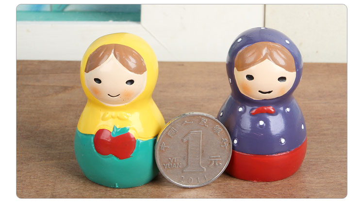 Pre-Order ตุ๊กตารัสเซีย ชุด 5 ตัว งานตกแต่ง Poly Resin Zakka