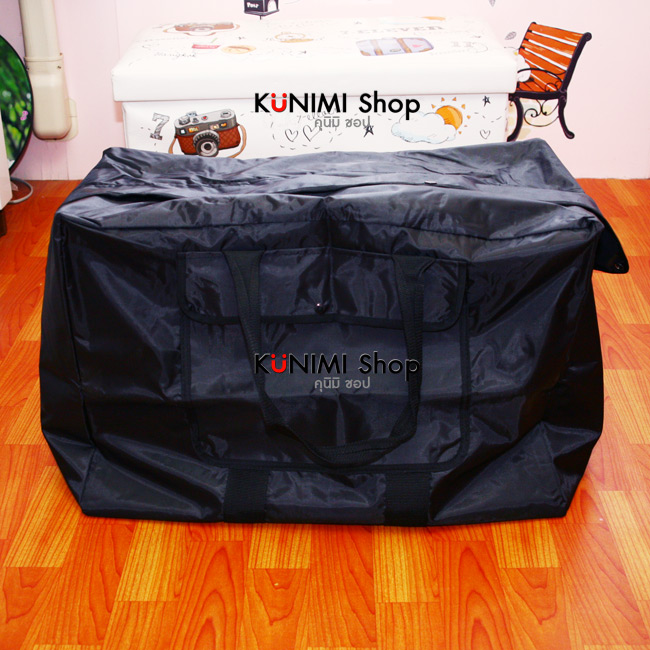 กระเป๋าถือจัดเก็บเสื้อผ้าใบใหญ่ Keep Bag เดินทาง ใส่ผ้าห่ม ผ้าเช็ดตัว ของใช้ต่างๆ ป้องกันฝุ่น ผ้าทอเคลือบกันน้ำ