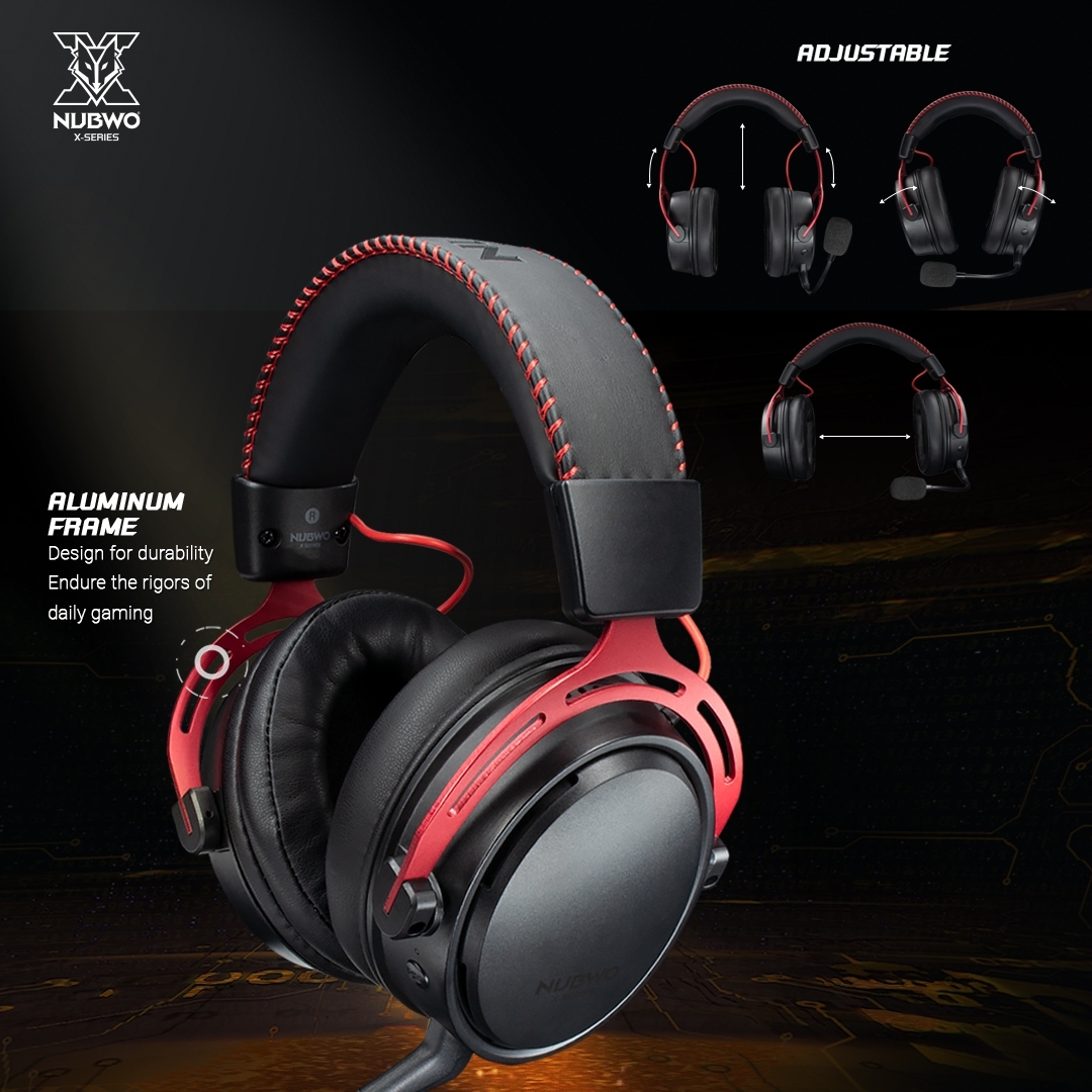 HEADSET WIRELESS GAMING NUBWO-X X80 PRO