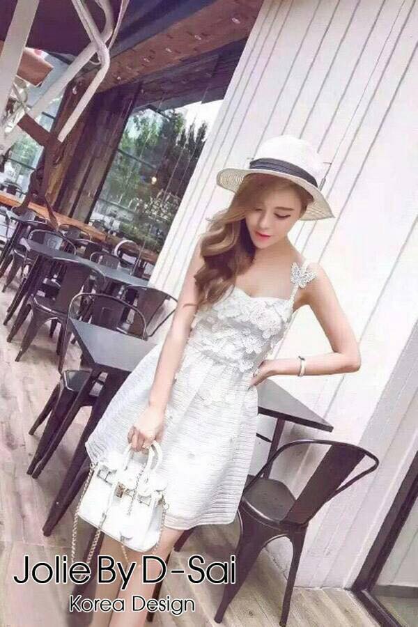 พร้อมส่ง Dress ชุดเดรสสายเดี่ยว