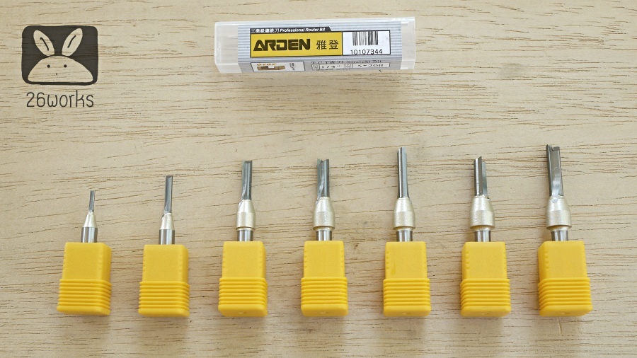 Trimmer bits arden กัดตรง V2 เลือกขนาดด้านใน