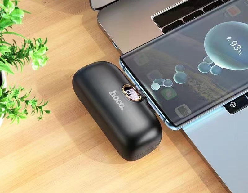 Hoco A5I/A5C Mini Pocket PowerBank 5,000 mAh แบตสำรองขนาดพกพา เเบบเสียบชาร์จ