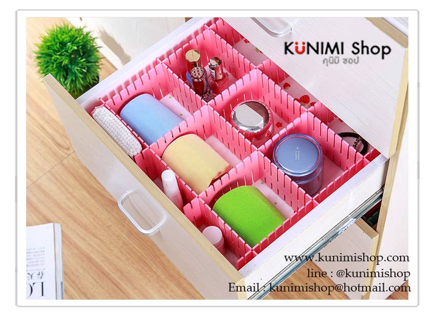 GK235 แผ่นที่กั้นช่อง ลิ้นชัก แบ่งสัดส่วนให้เป็นระเบียบ สามรถตัดแผ่นตาความต้องการได้ มี 3 สี ชมพู ฟ้า เขียว