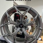 ล้อ V-Racing FF074 ขอบ18x8.5 5x112 ET35 สีHyper Silver *ราคาต่อวง ล้อเบา Flowforming สำเนา