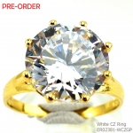 แหวนเงินแท้ 92.5% ฝังเพชรCZ ER02381-WCZGP