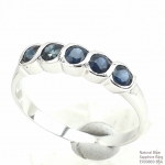 แหวนเงินแท้ 92.5% ฝังพลอยไพลินแท้