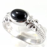 แหวนเงินแท้ 92.5% ฝังพลอยนิลแท้