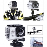 กล้องติดหมวก Action Camera สีเงิน