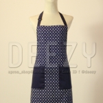 ผ้ากันเปื้อน พื้นกรมท่าลายหลุยส์