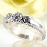 แหวนเงินแท้ 92.5% ฝังเพชร