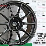 ล้อ V-Racing WP501 ทรง TC105x ขอบ18x8.5 5x112-114.3 ET35 หน้าเงินขอบเงา *ราคาต่อวง