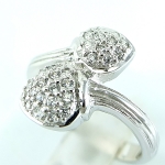 แหวนเงินแท้ 92.5% ฝังเพชร