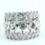 แหวนเงินแท้ 92.5% ฝังเพชร