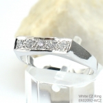 แหวนเงินแท้ 92.5% ฝังเพชรCZ ER02092-WCZ