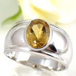 แหวนเงินแท้ 92.5% ฝังพลอยคอนยัคควอทซ์แท้ ER01071-CGQ