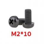 น็อตพลาสติก M2x10 ตัวผู้ (สีดำ)
