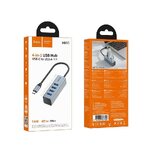 Hoco HB1C 4in1 USB Hub (Type-C to USB-A 3.0 x4) ฮับ USB Type-C ขยายพอร์ตได้ครบในตัวเดียว