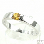 แหวนเงินแท้ 92.5% ฝังพลอยบุษราคัมแท้ ER01664-YSA