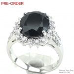 แหวนเงินแท้ 92.5% ฝังพลอยนิลแท้ ER00709-ONX