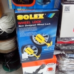 SOLEX ล็อคล้อ มาพร้อมชุดกุญแจ SOLEX สำหรับล็อค