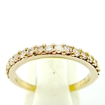 แหวนทองคำแท้ 37.5%(9K) ฝังเพชรCZ ER01238-WCZ-9K