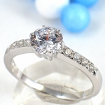 แหวนเงินแท้ 92.5% ฝังเพชร