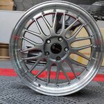 ล้อ KS014 ขอบ18x8.0 5x114.3 ET 35 สีเทาขอบเลส *ราคาต่อวง