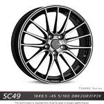 ล้อ ENKEI SC49 ขอบ18x8.5 5x100 ET45 หน้าเงิน *ราคาต่อวง