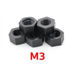 น็อตพลาสติก M3 ตัวเมีย (สีดำ)